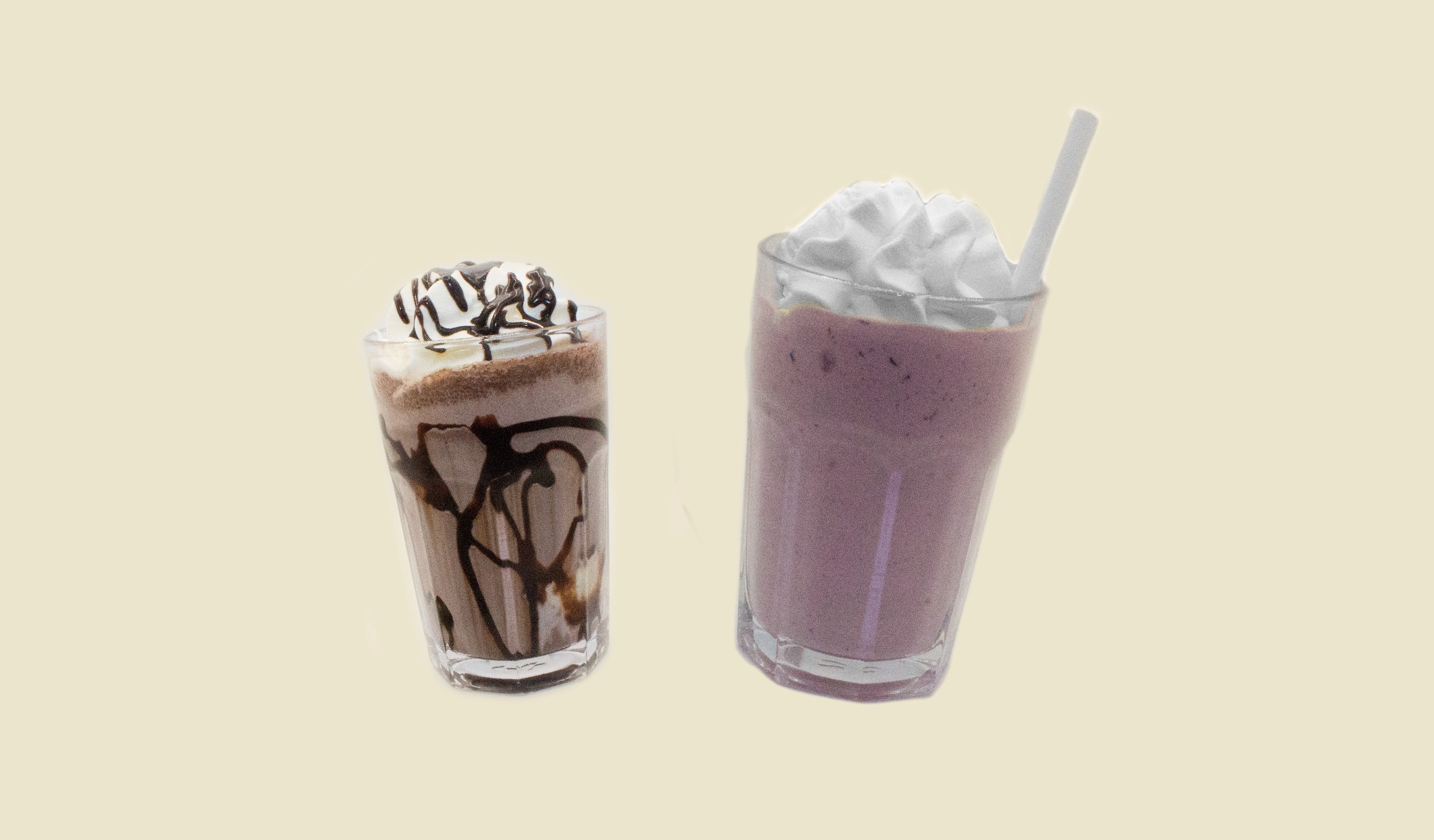 Refreshing drinks selection